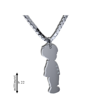 Collier Gemoro Femme Bimbi in Or blanc Diamante PB1685BIA - PB1685BIA
